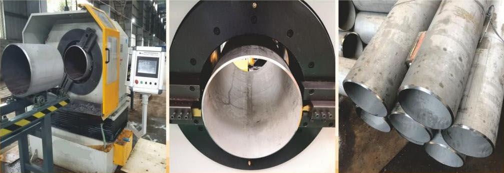 pipe cutting and beveling machine