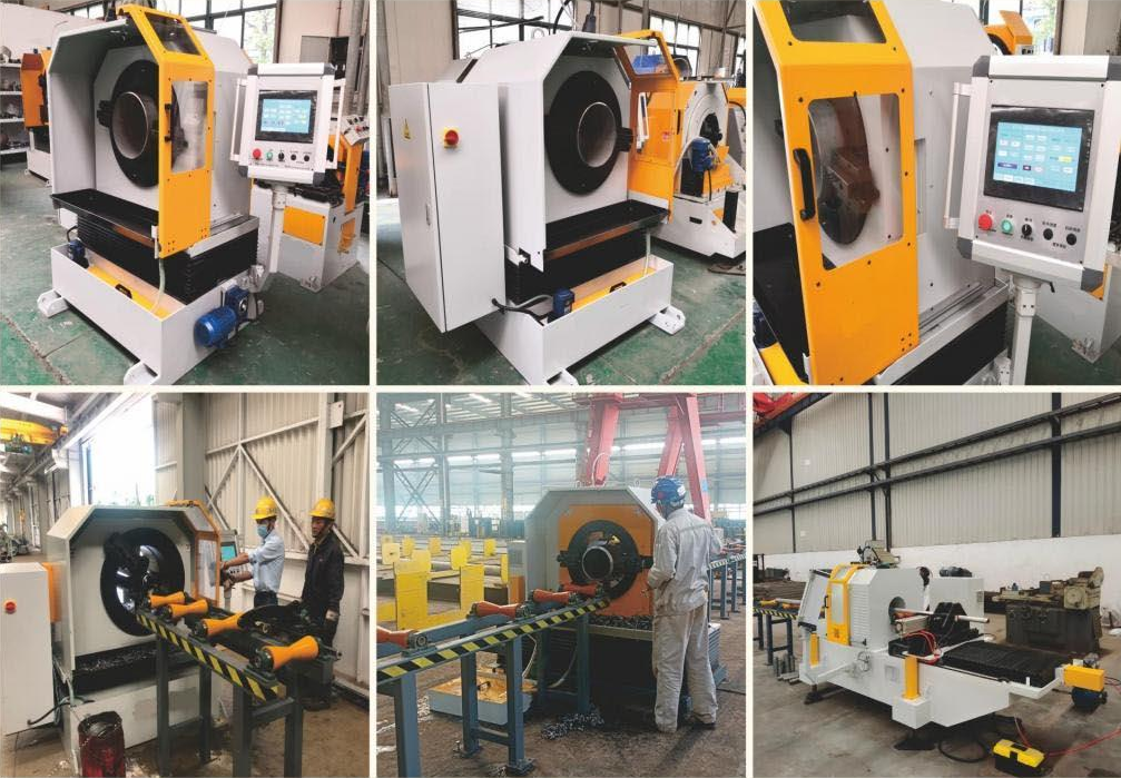 pipe cutting and beveling machine