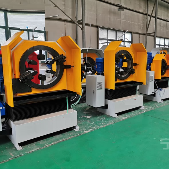 Large Diameter Pipe Prefabrication Cutting And Groove Machine with Automatic Feeding Roller