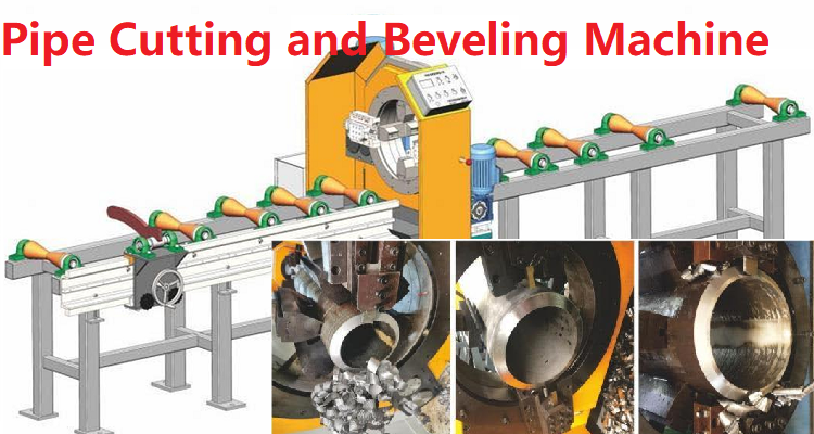 pipe cutting and beveling machine