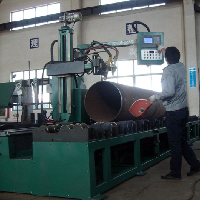 Fast 5 Axis Flame And Plasma Pipe Cutting Machine for Stainless Steel Gas Plant with CE Certificate 