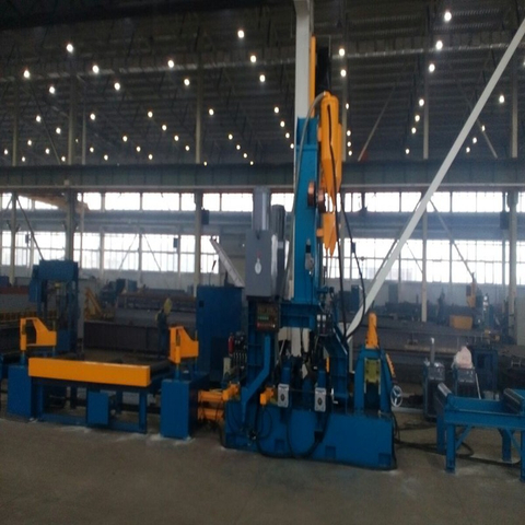 Hydraulic Type Horizontal Stable Performance H Beam Straightening And Welding Machine for Steel Structure
