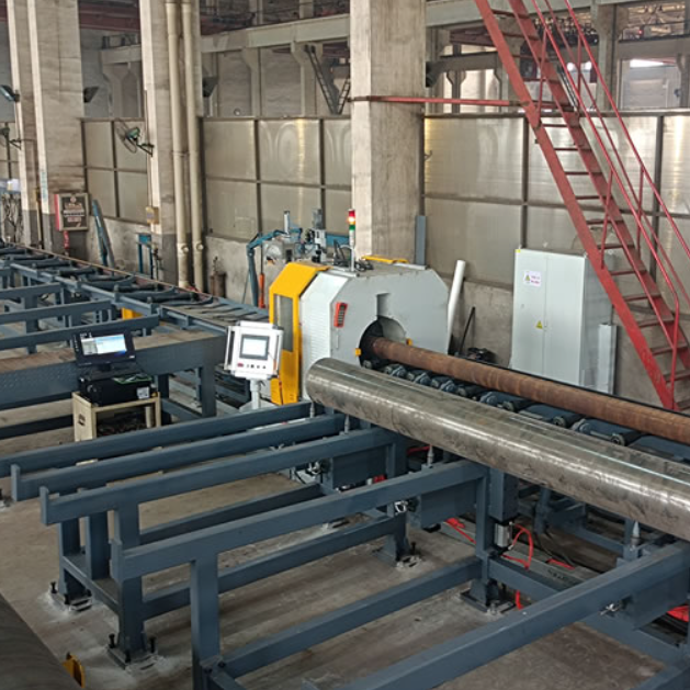 CNC Control Pipe Cutting and Beveling Machine with Automatic Feeding Function for Pipe Spool Fabrication Line