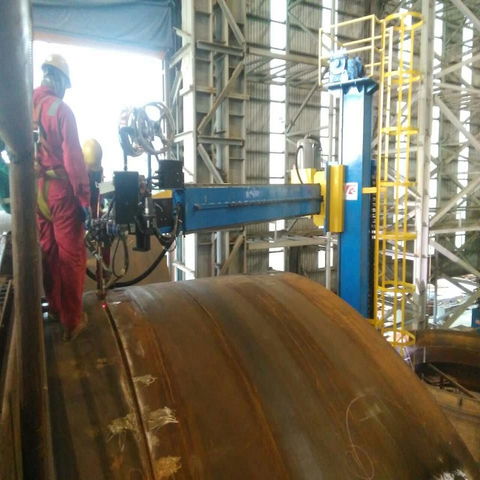 Movable Type Multifunctional Manipulator Welding Machine for outside Seam Boiler