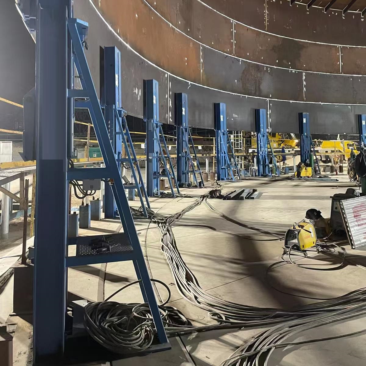 Screw Jack System-Tank Lifting Construction Equipment