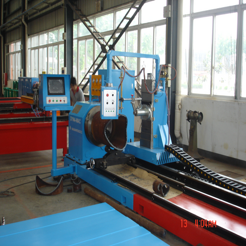 High Efficiency CNC 5 Axis Flame And Plasma Pipe Cutting Machine for Sryogenic Steel Pipe Spool