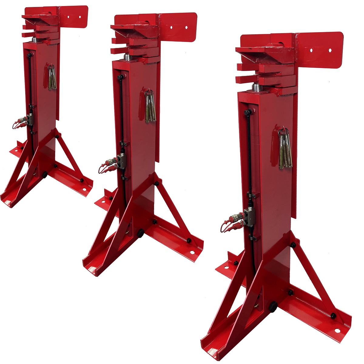 hydraulic jacks for grain silo