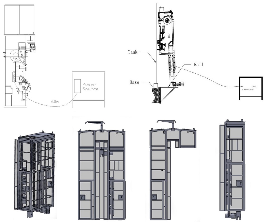 Vertical tank welder