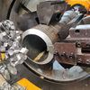 Large Diameter Pipe Prefabrication Cutting And Groove Machine with Automatic Feeding Roller