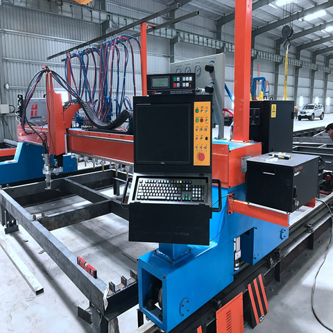 Automatic Straight Strip Gantry Small Metal Plasma And Flame Cutting Machine