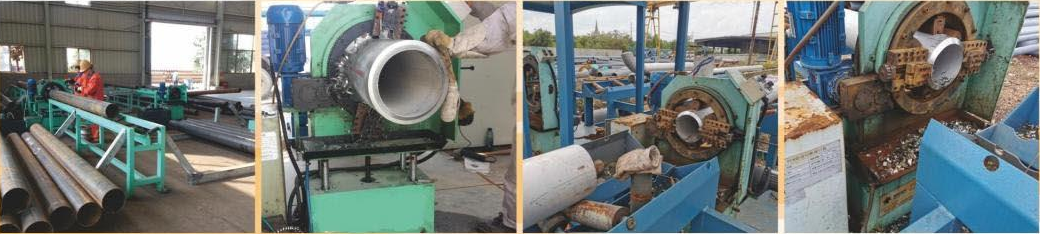 pipe cutting and beveling machine