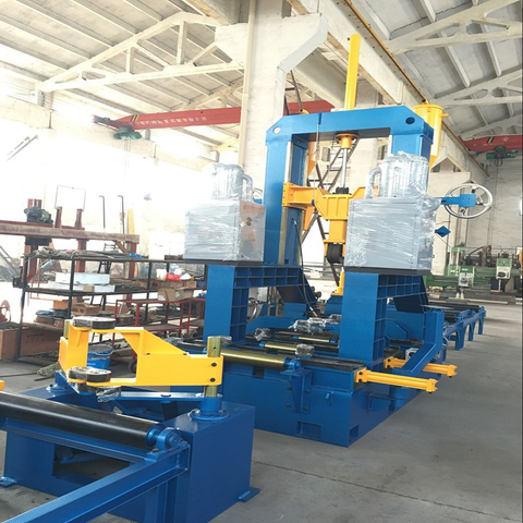 Mechanical Type Two Beam And Four Column Square H Beam Straightening And Welding Machine