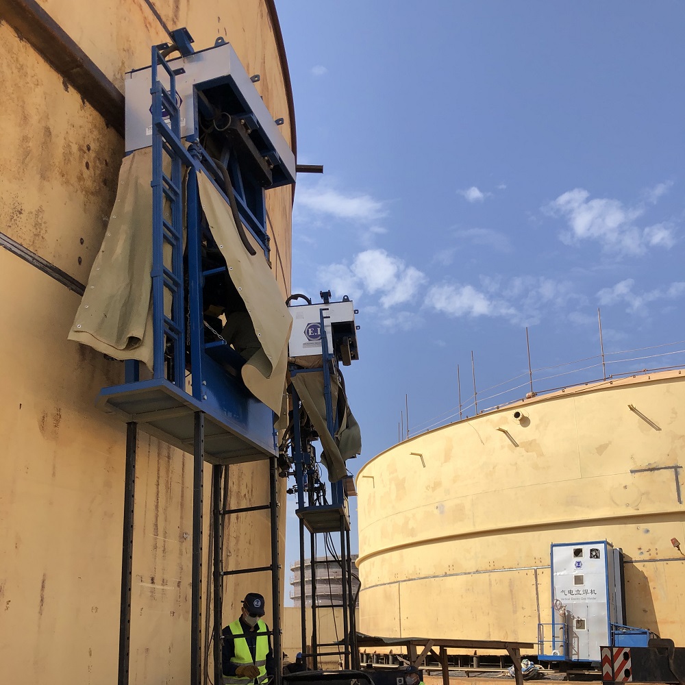 oil tank horizontal seam welder