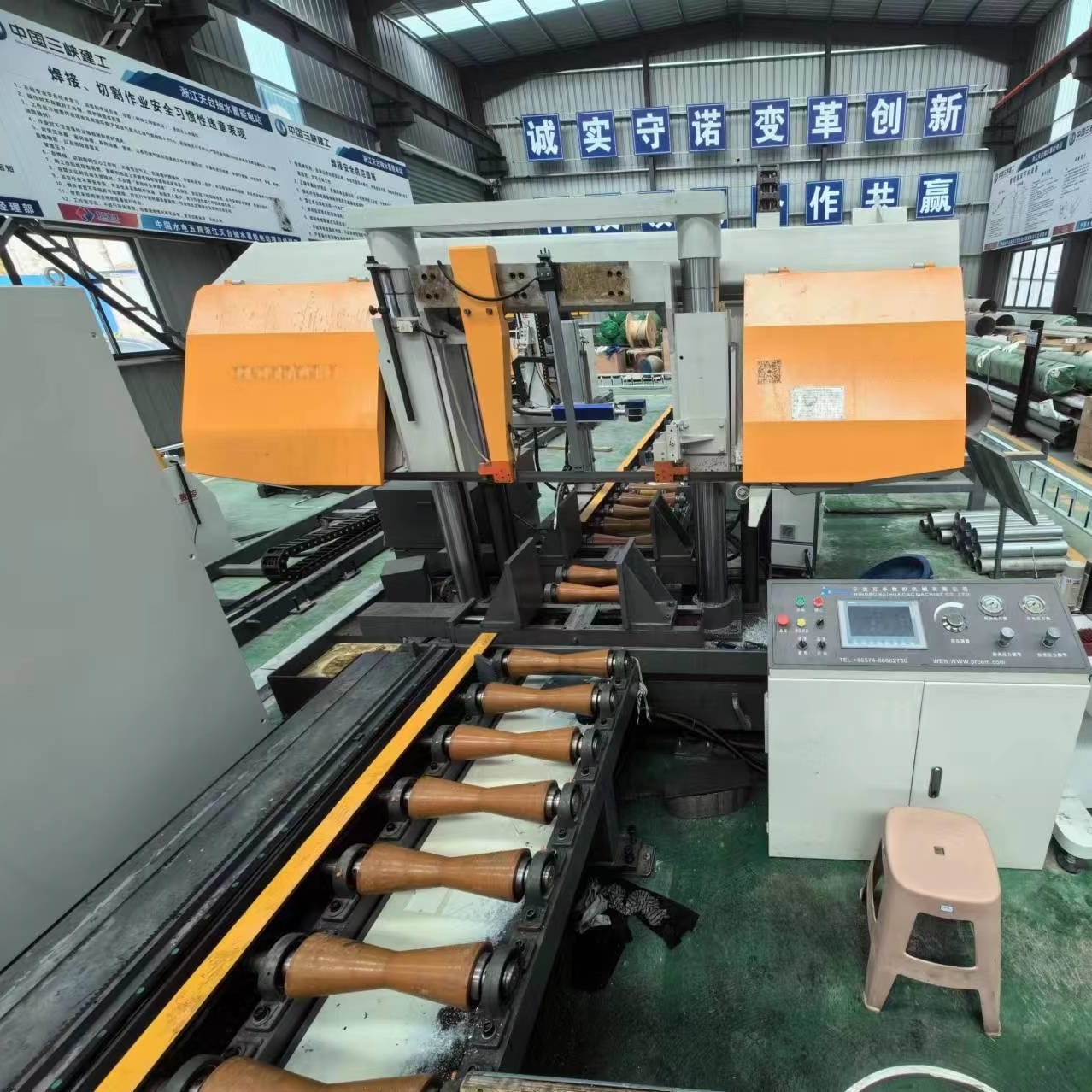 High Efficiency Pipe Band Saw Cutting Machine with CNC Length Measure System