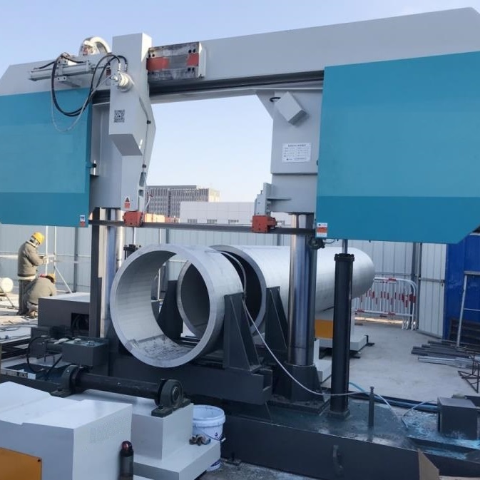 High Efficiency Pipe Band Saw Cutting Machine with CNC Length Measure System