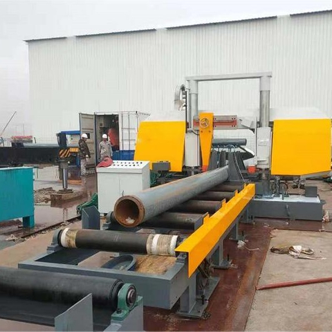 High Efficiency Pipe Band Saw Cutting Machine with CNC Length Measure System